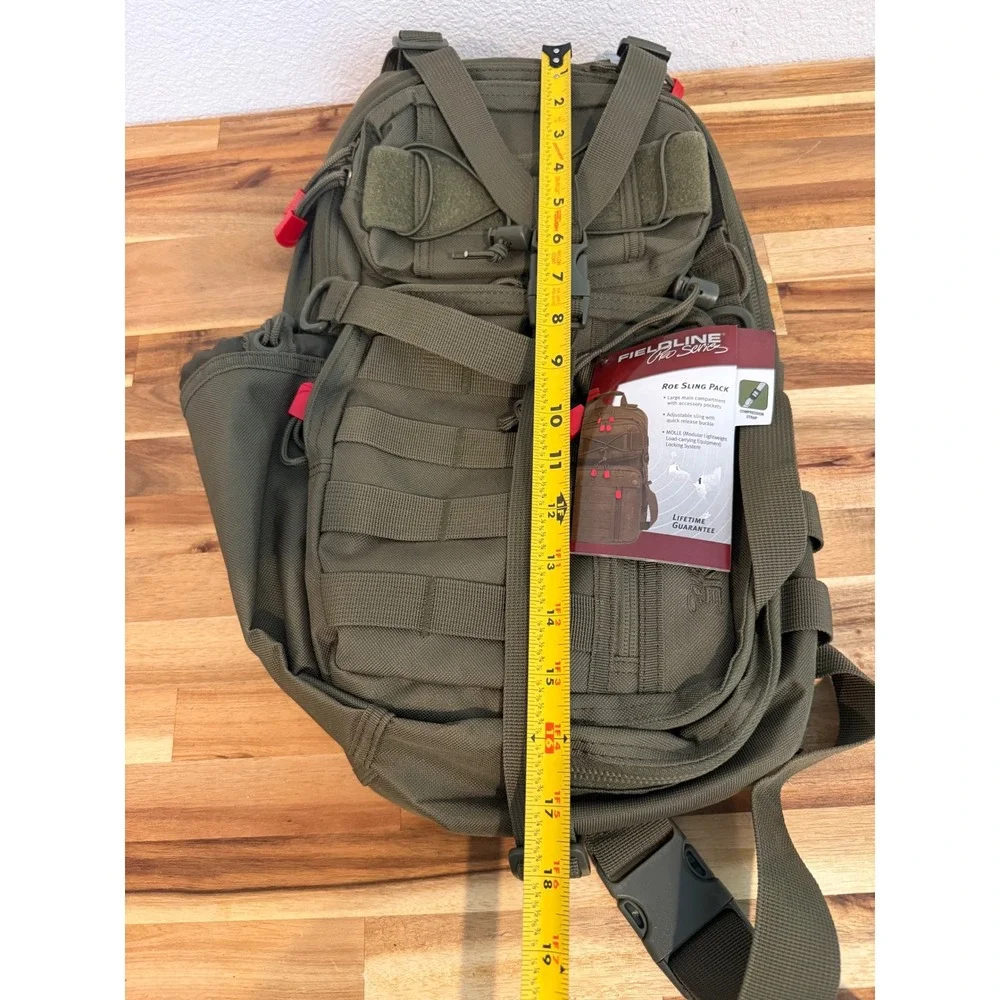 Fieldline Pro Series Roe Sling Pack Tactical Hunting Backpack‎ MOLLE NWT Green